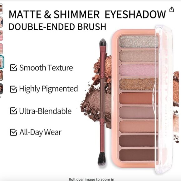 FOR @PRINCECILY 3 PACK! Erinde Mini 9 Colors Eyeshadow Palette WITH BRUSH! - Picture 5 of 6